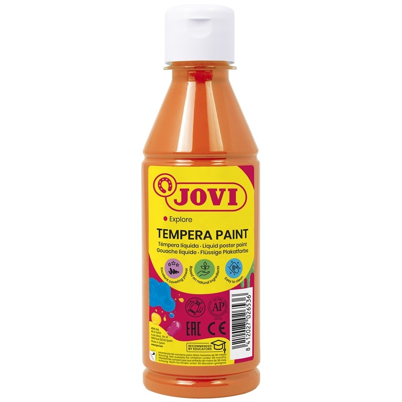 Гуашь JOVI с повышенным содержанием пигмента, 250 мл, оранжевая (50206), Оранжевый, с повышенным содержанием пигмента, 250 мл, оранжевая
Гуашь JOVI с повышенным содержанием пигмента, 250 мл, оранжевая (50206), Оранжевый, с повышенным содержанием пигмента, 250 мл, оранжевая