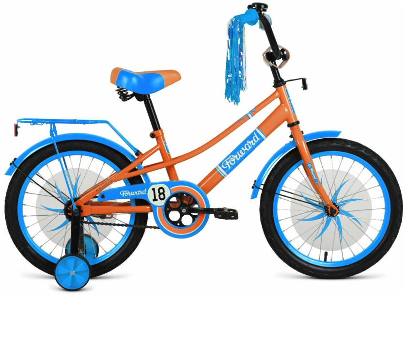 фото Велосипед 18 forward azure 2022 бежевый/голубой