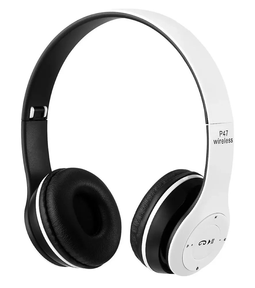 Беспроводные наушники P47 Wireless, белые, накладные P47 Multi (MicroSD Card, microUSB, AU
Беспроводные наушники P47 Wireless, белые, накладные P47 Multi (MicroSD Card, microUSB, AU