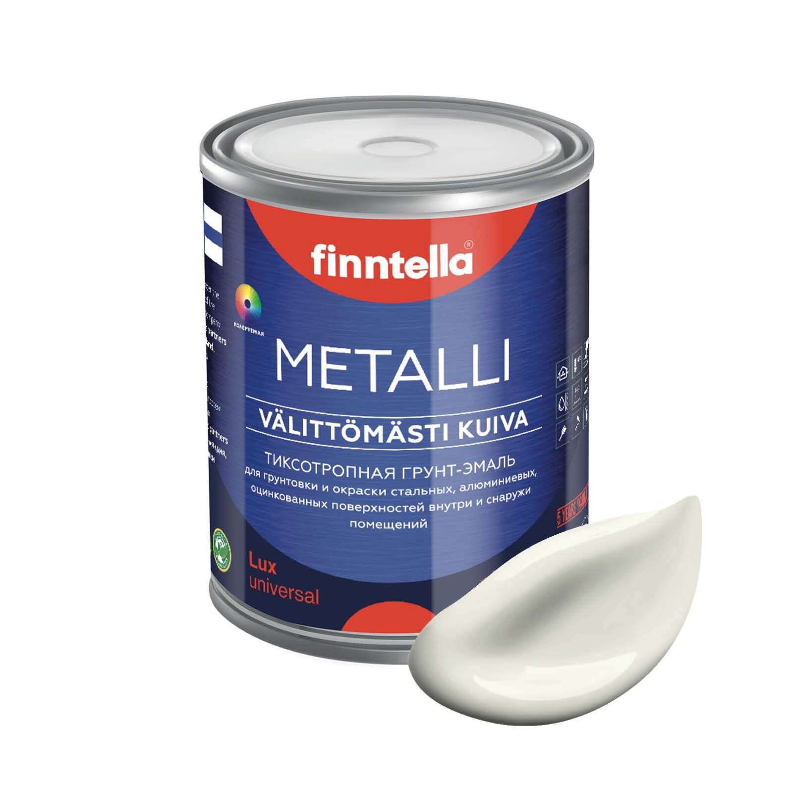 Грунт-эмаль для металла METALLI 3 в 1, белый, цвет ANTIIKKI, 1л, Быстросохнущая краска по металлу METALLI. Грунт эмаль 3 в 1 по железу и по оцинковке для наружных и внутренних работ. Антикоррозийная защита металла. Грунт краска по ржавчине.
Грунт-эмаль для металла METALLI 3 в 1, белый, цвет ANTIIKKI, 1л, Быстросохнущая краска по металлу METALLI. Грунт эмаль 3 в 1 по железу и по оцинковке для наружных и внутренних работ. Антикоррозийная защита металла. Грунт краска по ржавчине.