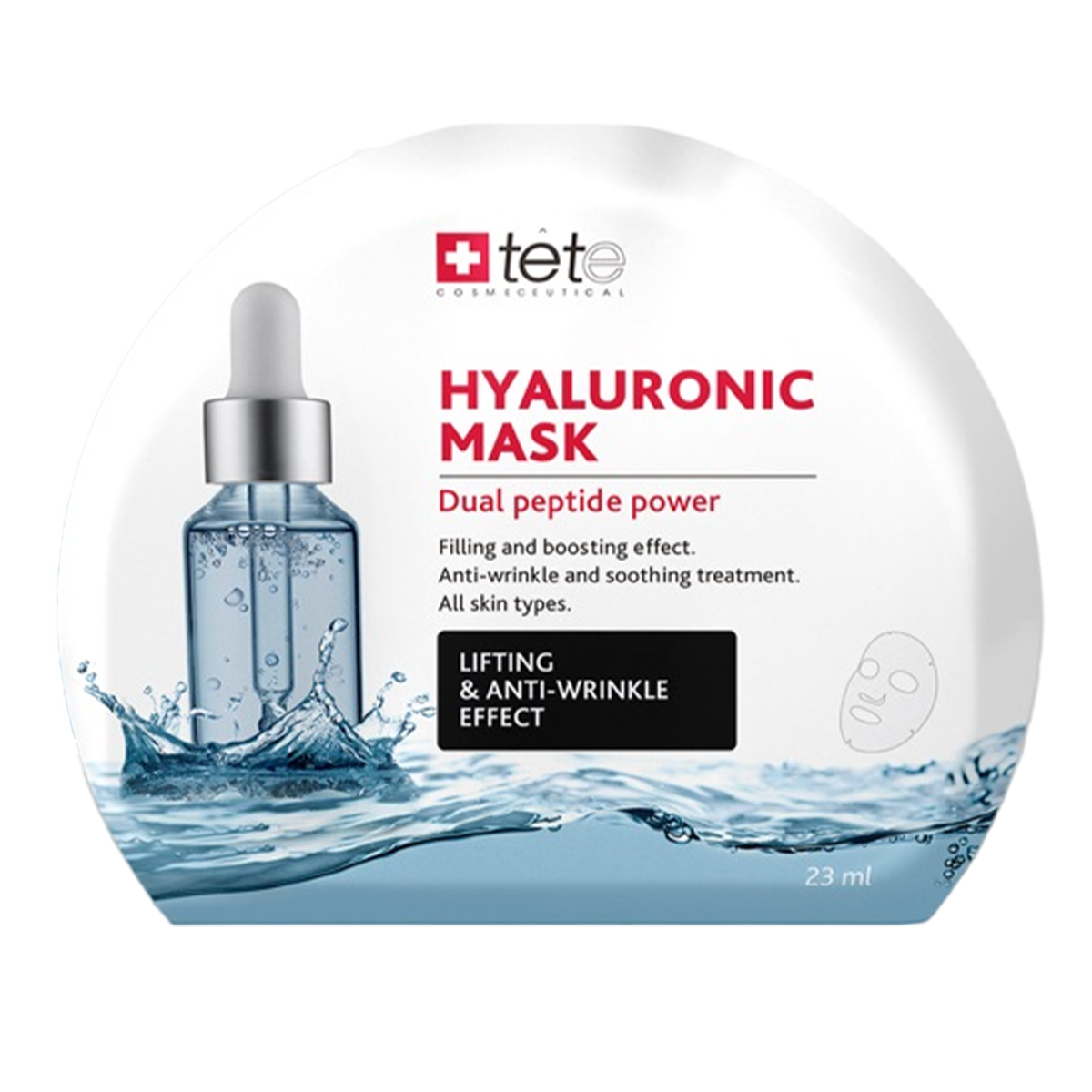 Тканевая маска для лица Tete Cosmeceutical BOX Hyaluronic Mask Lifting anti-wrinkle effect
Тканевая маска для лица Tete Cosmeceutical BOX Hyaluronic Mask Lifting anti-wrinkle effect