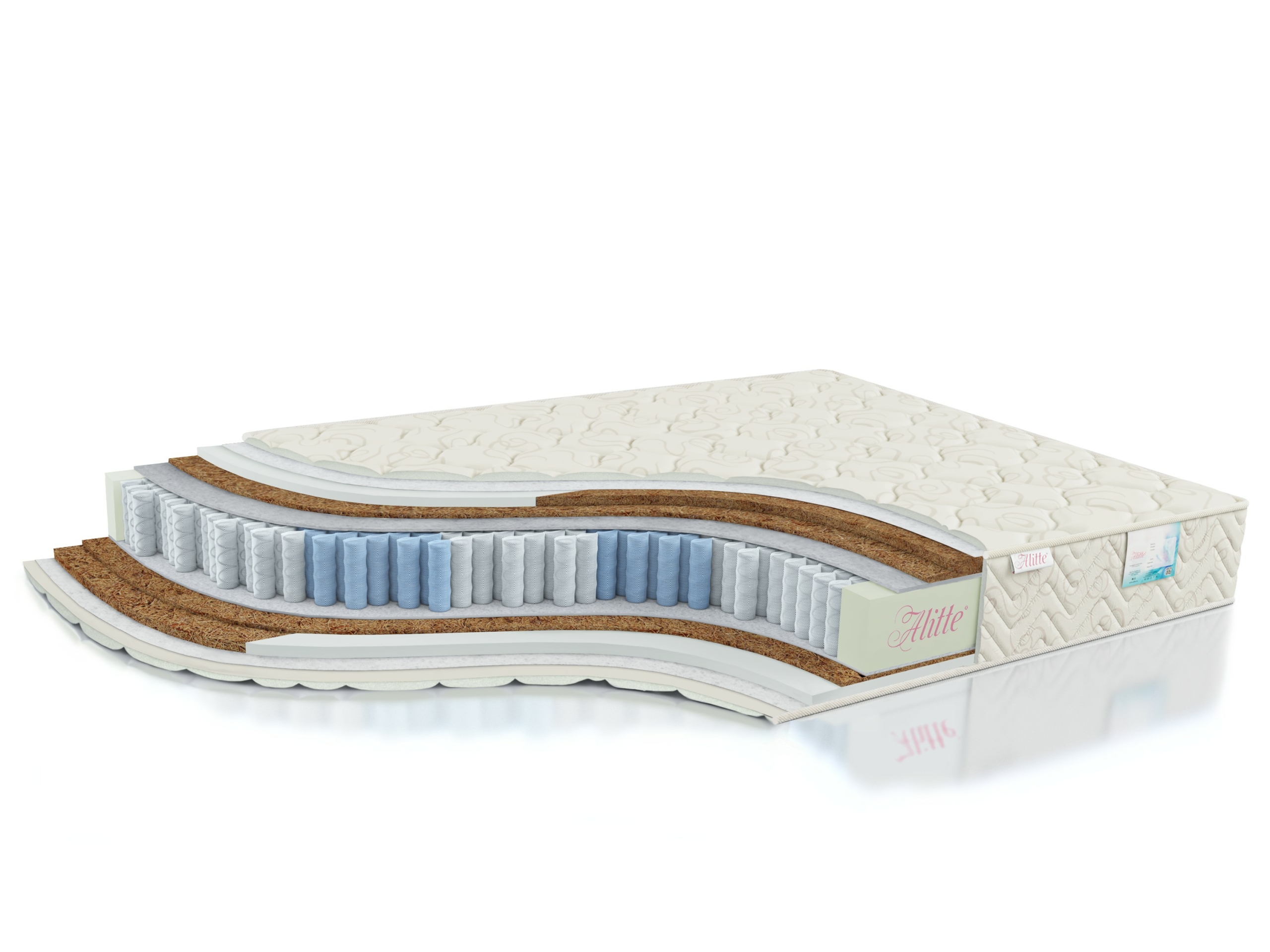 Матрас анатомический пружинный Alitte Frida Eco S1000 MH-20-K 180х190х20, Белый, Frida Eco S1000 MH-20-K
Матрас анатомический пружинный Alitte Frida Eco S1000 MH-20-K 180х190х20, Белый, Frida Eco S1000 MH-20-K