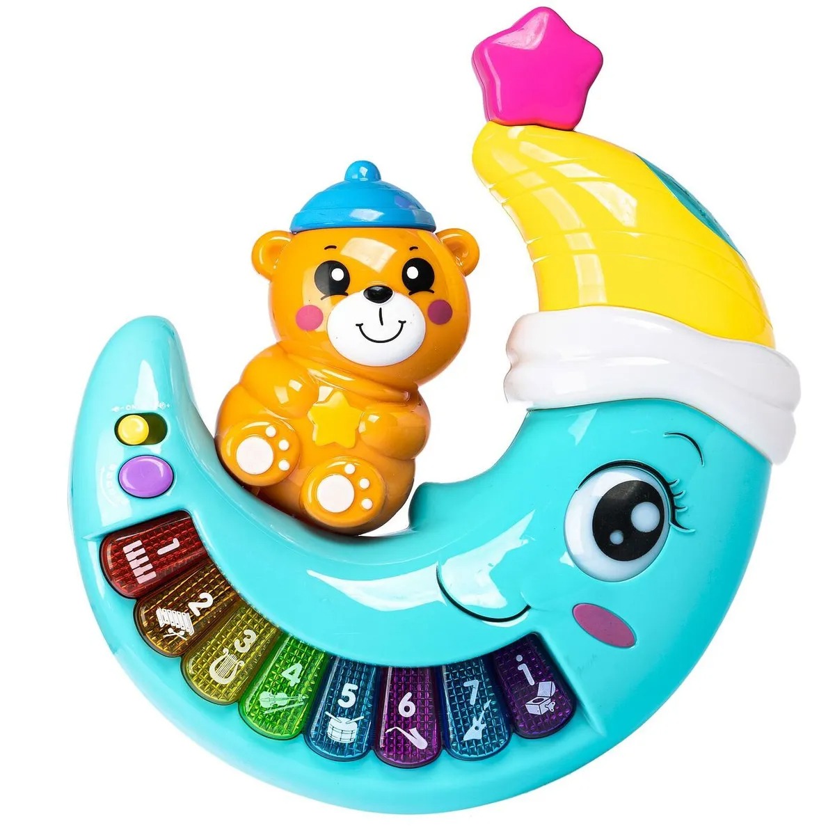 фото Игрушка обучающая озорные малыши чудо месяц (бирюзовый в жёлтой шапке) play smart 7696 playsmart