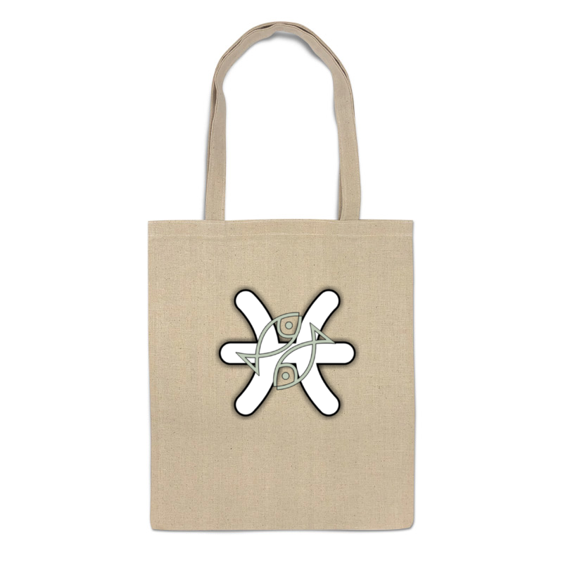 фото Сумка-шоппер printio знак зодиака рыбы.