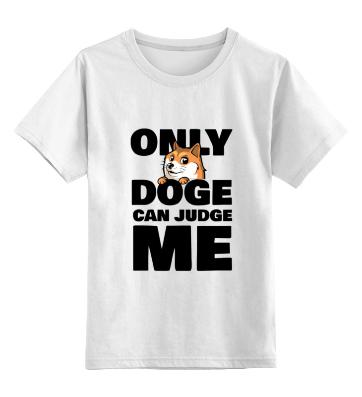 Детская футболка классическая Printio Only doge can judge me, р. 140, Белый, 0000000653073
Детская футболка классическая Printio Only doge can judge me, р. 140, Белый, 0000000653073