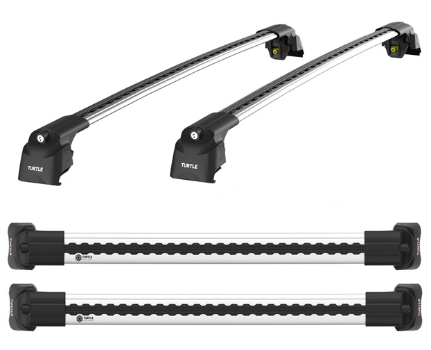 фото Багажник turtle air-3 аэро дуги на citroen berlingo без рейлингов 2007-2019 silver ta3-015