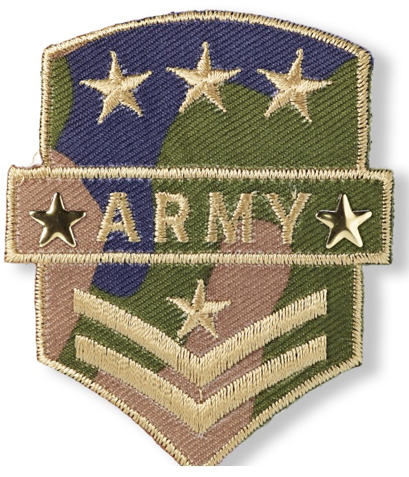 фото Термоаппликация "military. армейский флаг" (хаки) prym