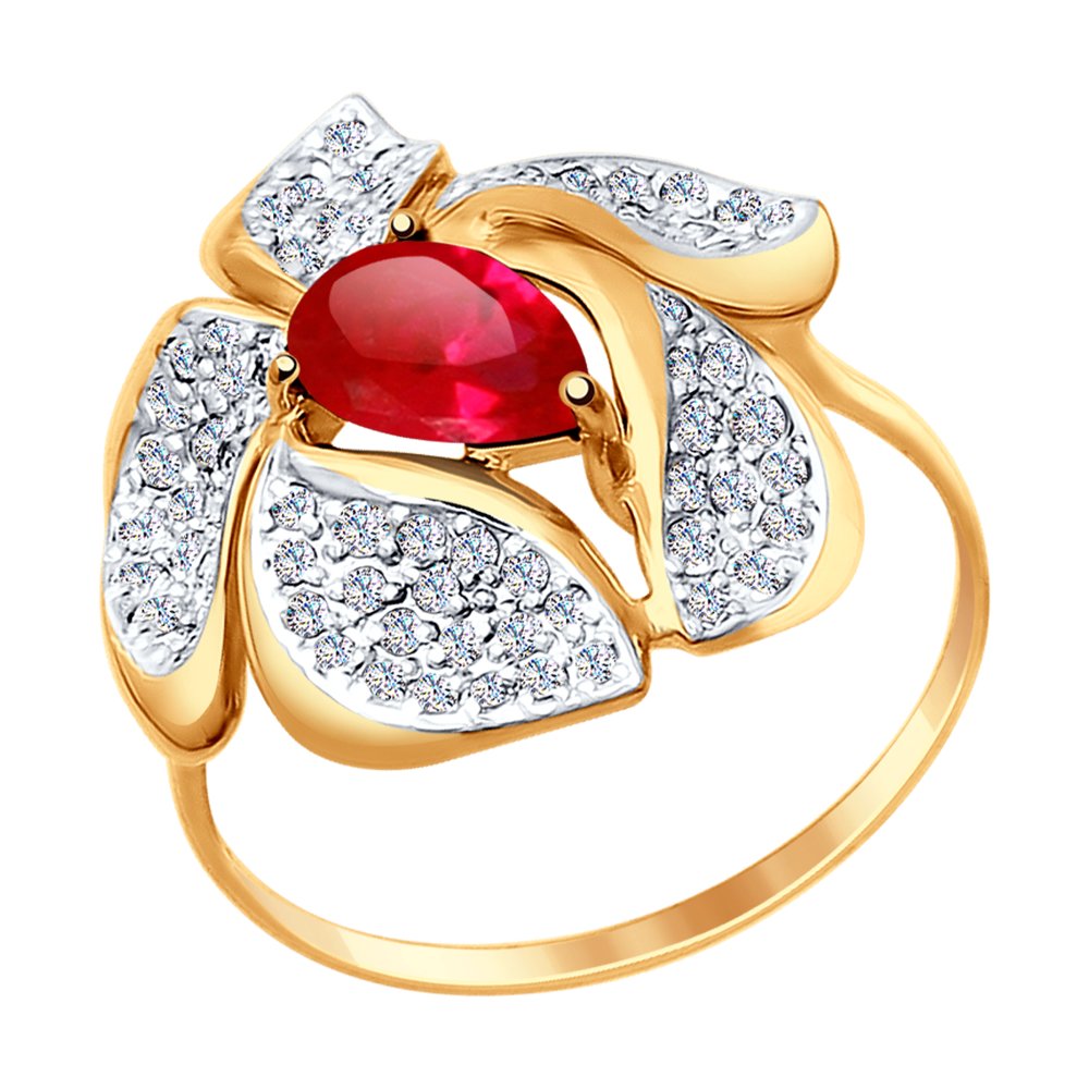 Кольцо женское SOKOLOV из золота с корундом рубиновым и фианитами 714710 р.17, 714710
Кольцо женское SOKOLOV из золота с корундом рубиновым и фианитами 714710 р.17, 714710