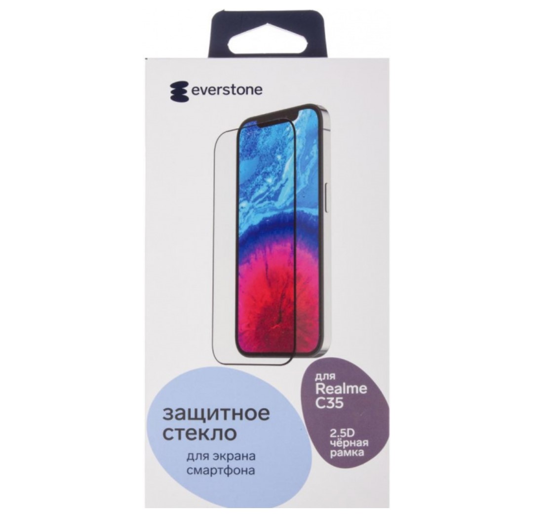Защитное стекло Everstone 2.5D FG для realme C35 черная рамка, 2.5D FG для realme C35 черная рамка
Защитное стекло Everstone 2.5D FG для realme C35 черная рамка, 2.5D FG для realme C35 черная рамка