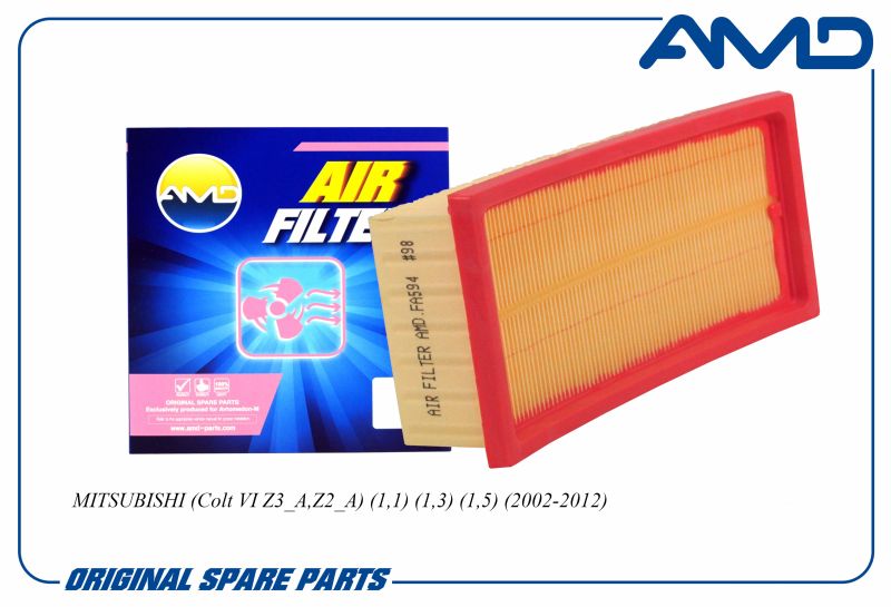 Фильтр воздушный 1500A045 AMD.FA594 для MITSUBISHI Colt VI Z3_A,Z2_A 1,1 1,3 1,5 2002-12
Фильтр воздушный 1500A045 AMD.FA594 для MITSUBISHI Colt VI Z3_A,Z2_A 1,1 1,3 1,5 2002-12