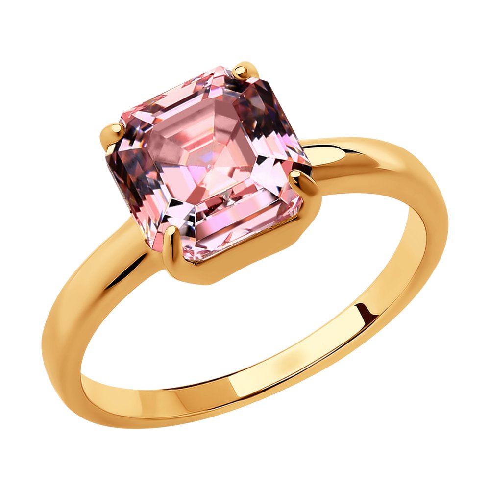 фото Кольцо из серебра со swarovski р. 16 яхонт ювелирный 229406