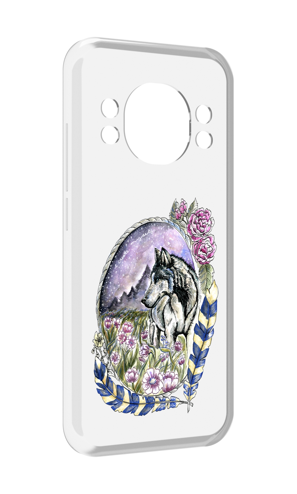 Чехол MyPads нарисованный волк в цветах с перьями для Doogee S98 / S98 Pro, Прозрачный, Tocco
Чехол MyPads нарисованный волк в цветах с перьями для Doogee S98 / S98 Pro, Прозрачный, Tocco