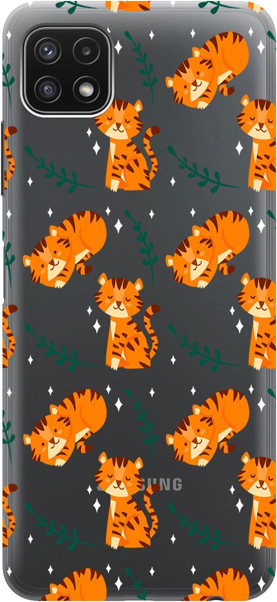 Силиконовый чехол на Samsung Galaxy A22s 5G "Tigers" прозрачный, Прозрачный;бежевый, 5638
Силиконовый чехол на Samsung Galaxy A22s 5G "Tigers" прозрачный, Прозрачный;бежевый, 5638