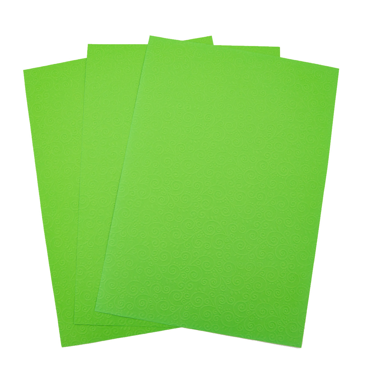 Бумага с рельефным рисунком Лоза "Завитки" упак./3 листа (13 ярко-зленый) 
Бумага с рельефным рисунком Лоза "Завитки" упак./3 листа (13 ярко-зленый)
