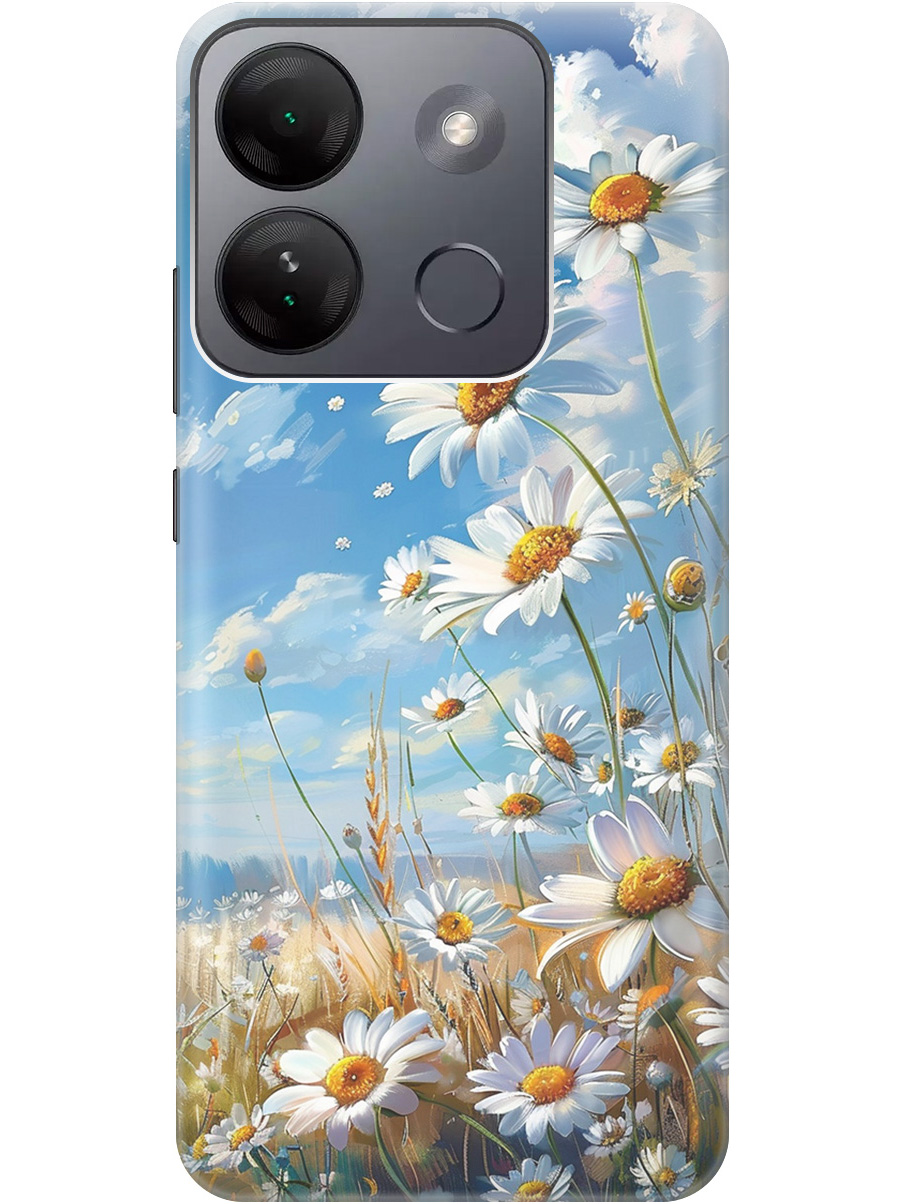 Силиконовый чехол на Infinix Smart 7 HD с рисунком "Ромашки на поле", Белый;синий, 20000208
Силиконовый чехол на Infinix Smart 7 HD с рисунком "Ромашки на поле", Белый;синий, 20000208