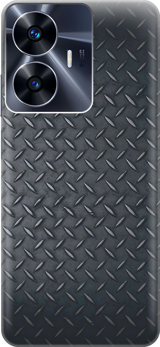 Силиконовый чехол на Realme C55 с принтом "Металлический лист", Серый;черный, 159497
Силиконовый чехол на Realme C55 с принтом "Металлический лист", Серый;черный, 159497