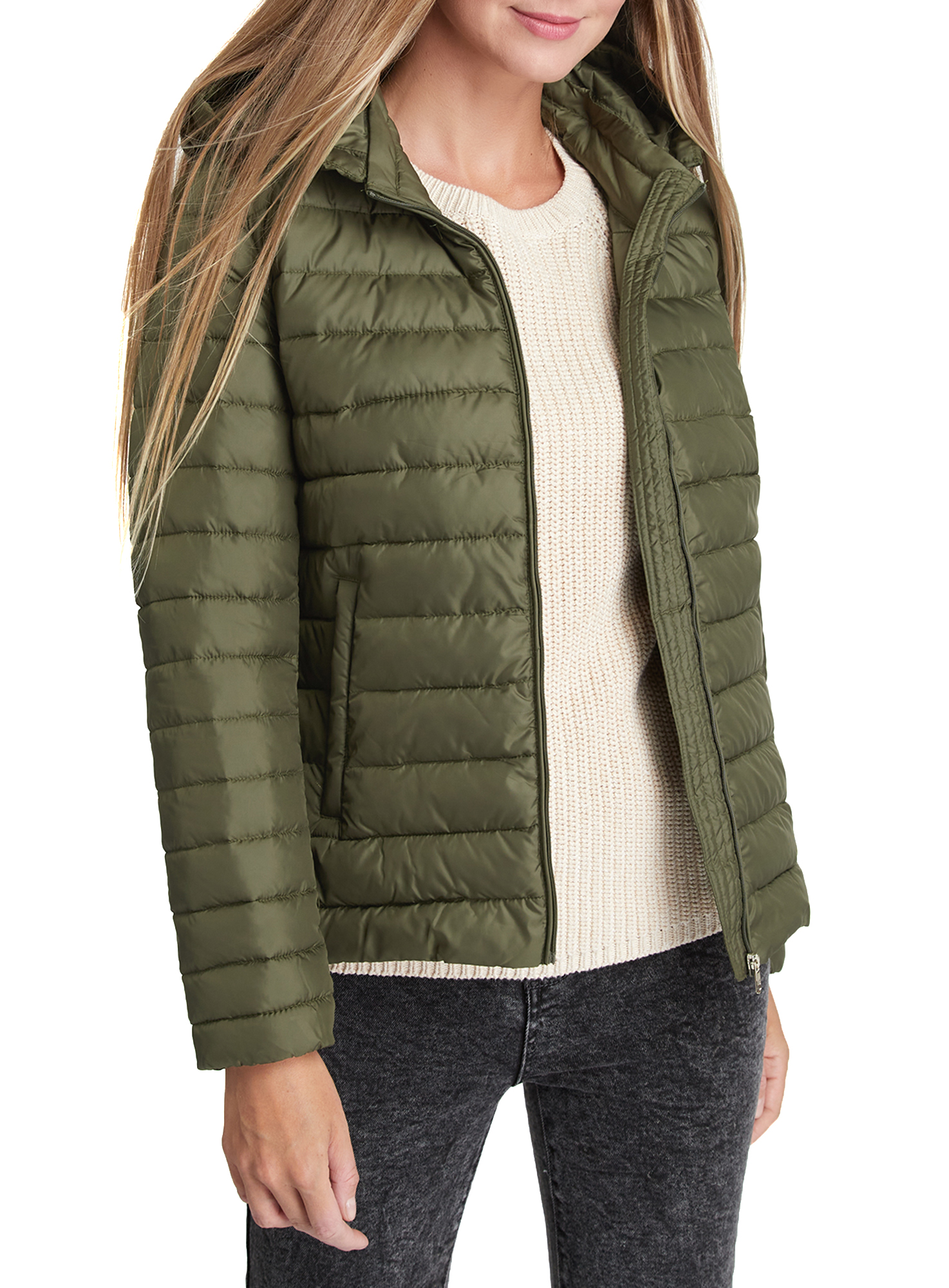 фото Куртка женская oodji 10203085 хаки 34/170