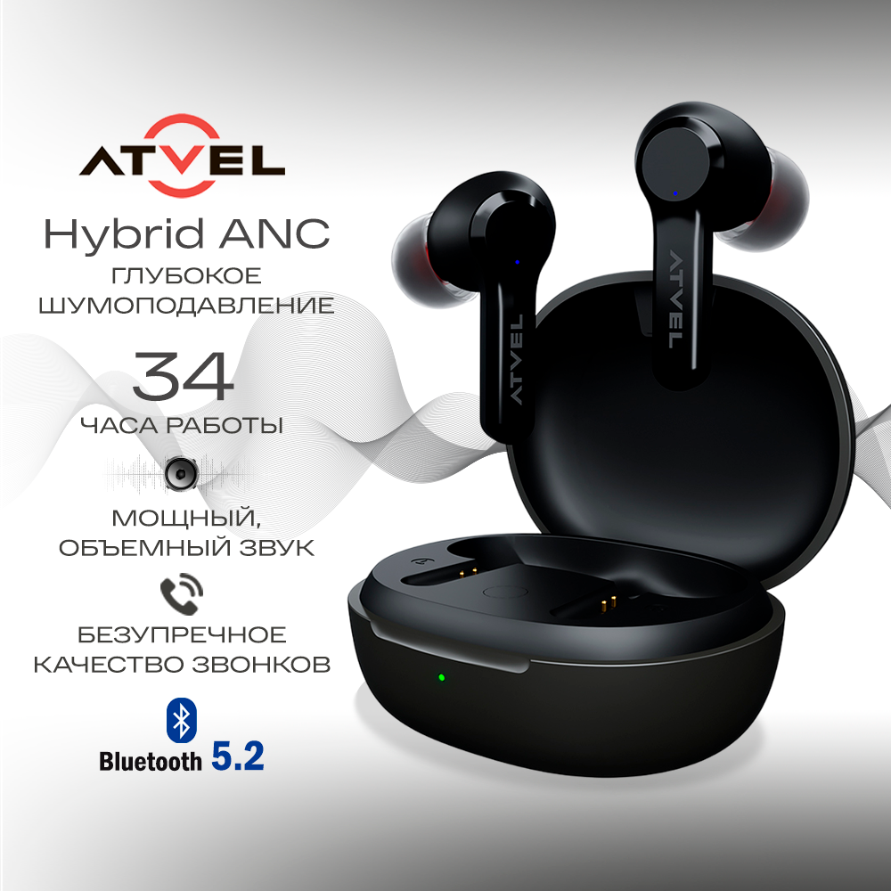 Наушники беспроводные ATVEL TWS Tune S5 Pro спортивные, с улучшенным шумоподавлением, S5 Pro
Наушники беспроводные ATVEL TWS Tune S5 Pro спортивные, с улучшенным шумоподавлением, S5 Pro