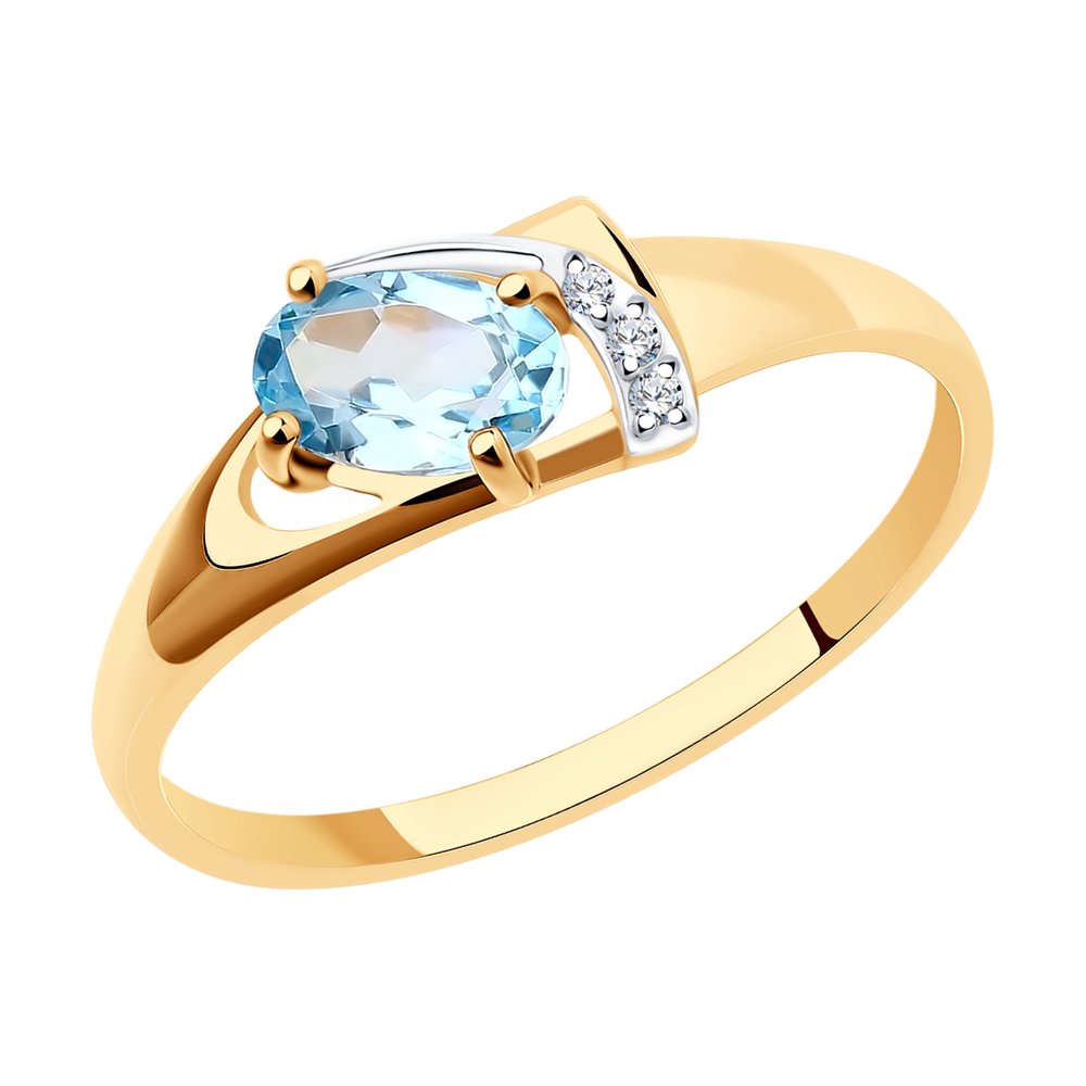 Кольцо из красного золота с топазом/фианитом р.18.5 Diamant 51-310-01021-1, 51-310-01021-1
Кольцо из красного золота с топазом/фианитом р.18.5 Diamant 51-310-01021-1, 51-310-01021-1