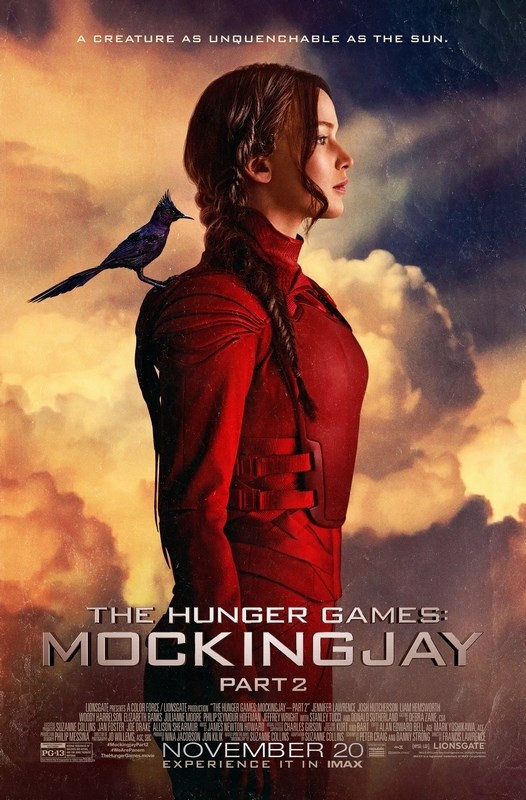 Постер к фильму "Голодные игры: Сойка-пересмешница. Часть II" (The Hunger Games Mockingjay
Постер к фильму "Голодные игры: Сойка-пересмешница. Часть II" (The Hunger Games Mockingjay