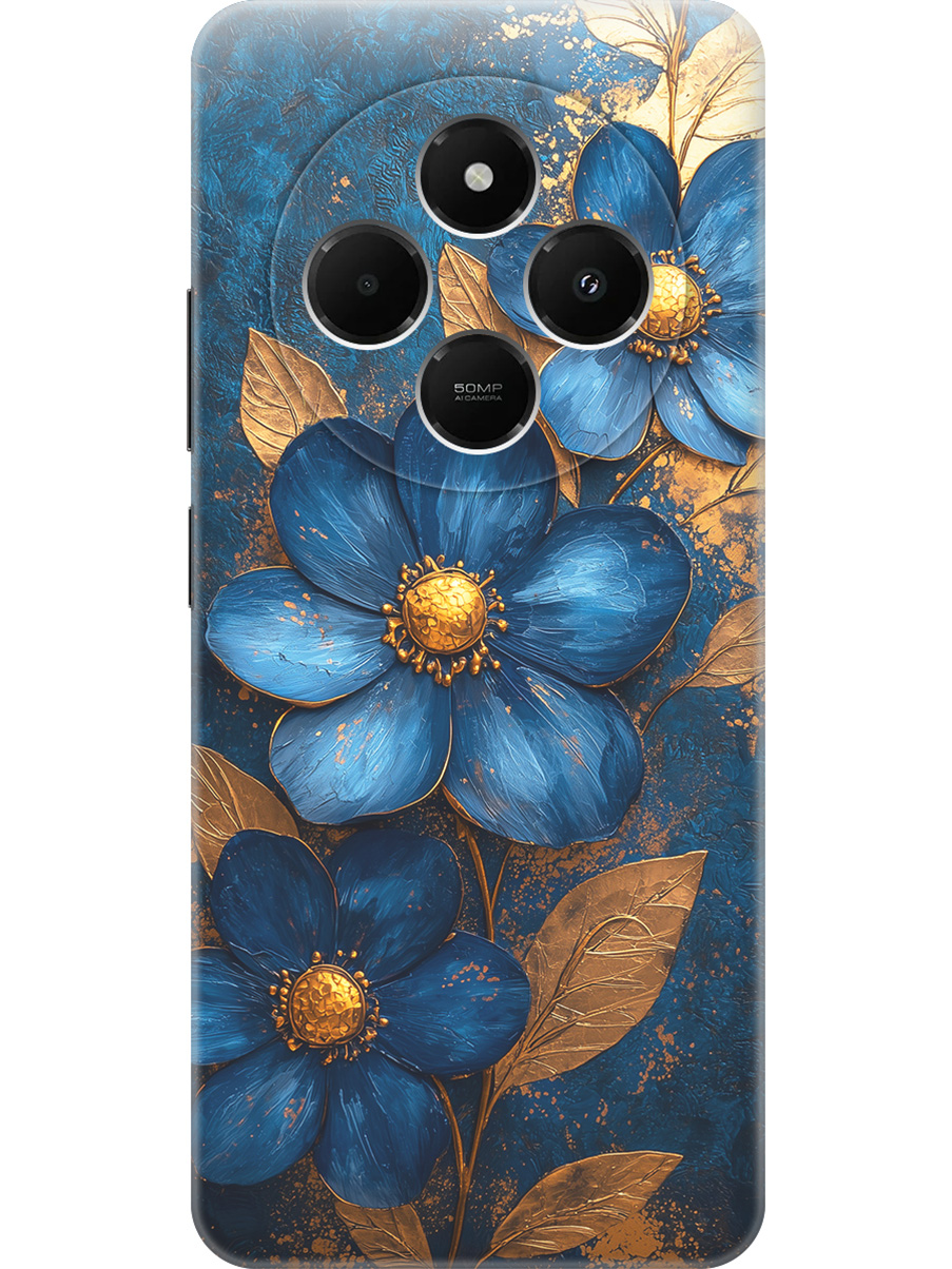 Силиконовый чехол на Xiaomi Redmi 14C, Poco C75 с принтом "Синие цветы, золотые листья", Прозрачный;золотистый;синий, 786715723
Силиконовый чехол на Xiaomi Redmi 14C, Poco C75 с принтом "Синие цветы, золотые листья", Прозрачный;золотистый;синий, 786715723