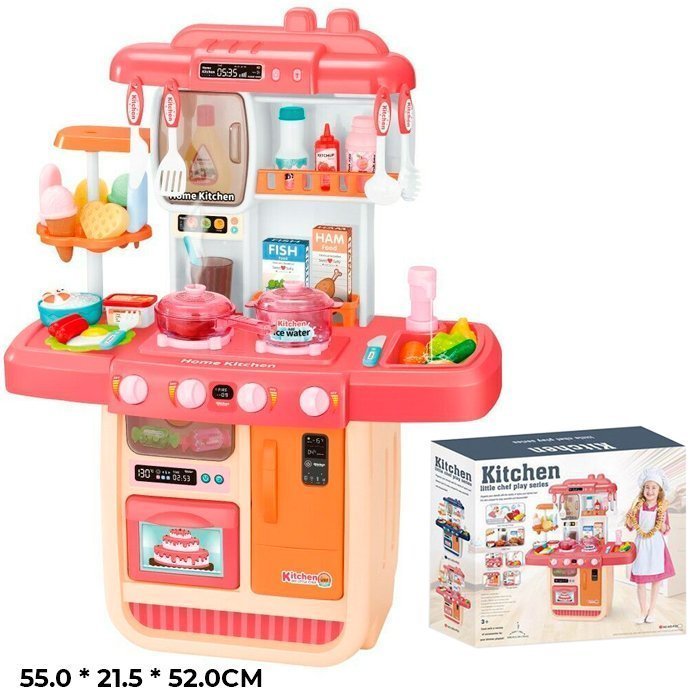 Игровой набор 33P-WD Кухня с водичкой, паром, подсветкой, звуком и аксесс. 54.5*26*70 см,
Игровой набор 33P-WD Кухня с водичкой, паром, подсветкой, звуком и аксесс. 54.5*26*70 см,