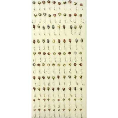 фото Мормышка металлическая паяная aqua №35-н, крючок №12 (100 штук на плойке)