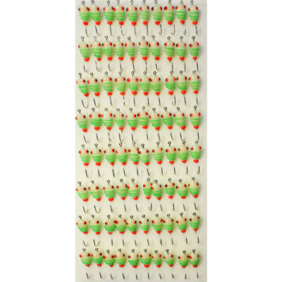 фото Мормышка фосфорная aqua №13, крючок №10 (100штук на плойке)