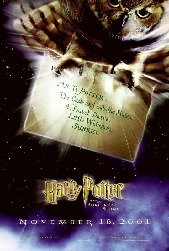 Постер к фильму "Гарри Поттер и философский камень" (Harry Potter and the Sorcerer's Stone
Постер к фильму "Гарри Поттер и философский камень" (Harry Potter and the Sorcerer's Stone