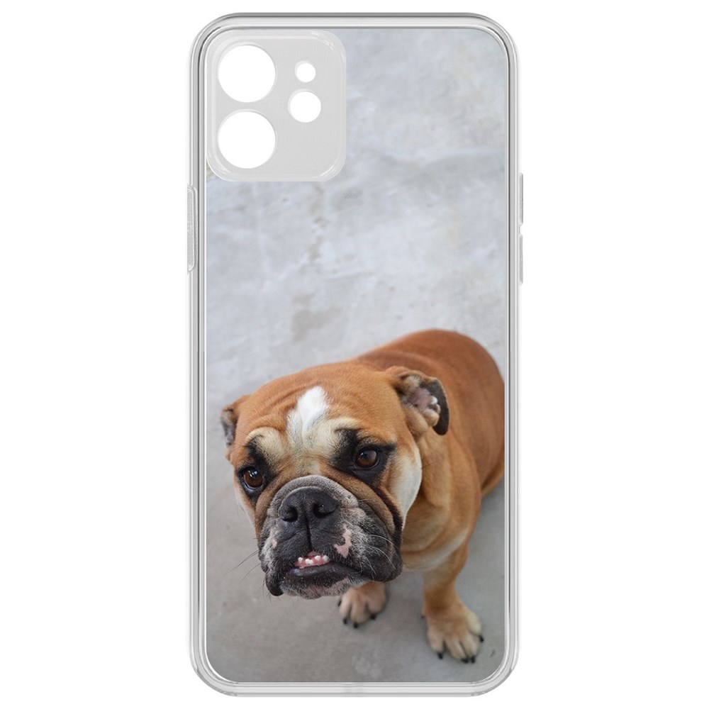 Чехол-накладка Krutoff Clear Case Английский бульдог для iPhone 12 с защитой камеры, Прозрачный
Чехол-накладка Krutoff Clear Case Английский бульдог для iPhone 12 с защитой камеры, Прозрачный