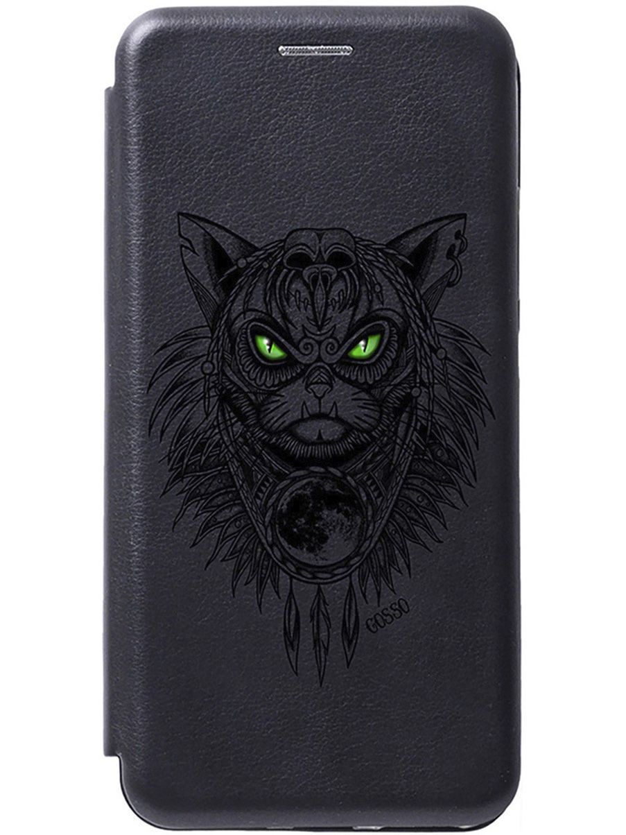 Чехол-книжка на Samsung Galaxy A71 с 3D принтом "Shaman Cat" черный, Черный;зеленый, 496
Чехол-книжка на Samsung Galaxy A71 с 3D принтом "Shaman Cat" черный, Черный;зеленый, 496