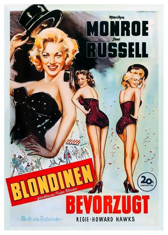 Постер к фильму "Джентльмены предпочитают блондинок" (Gentlemen Prefer Blondes) Оригинальн
Постер к фильму "Джентльмены предпочитают блондинок" (Gentlemen Prefer Blondes) Оригинальн