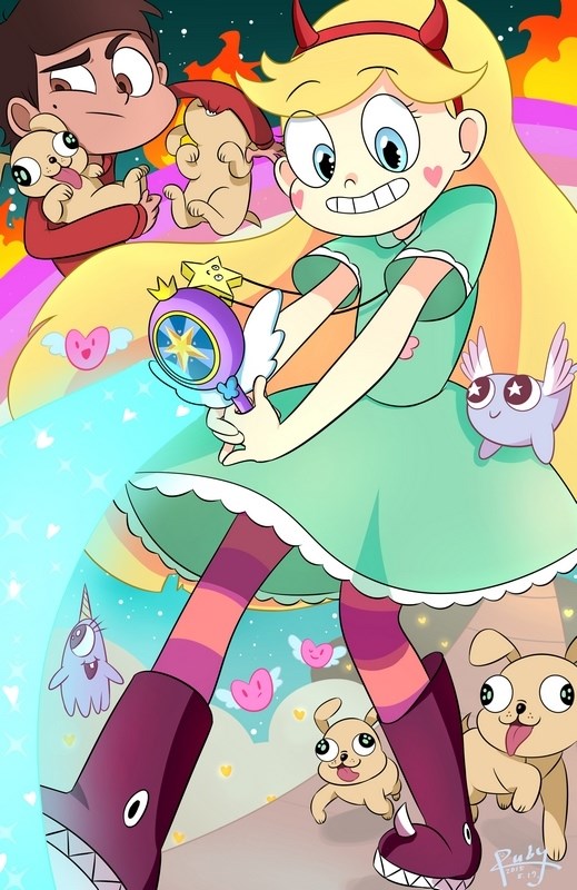 Постер к мультфильму "Звёздная принцесса и силы зла" (Star vs. the Forces of Evil) Оригина
Постер к мультфильму "Звёздная принцесса и силы зла" (Star vs. the Forces of Evil) Оригина