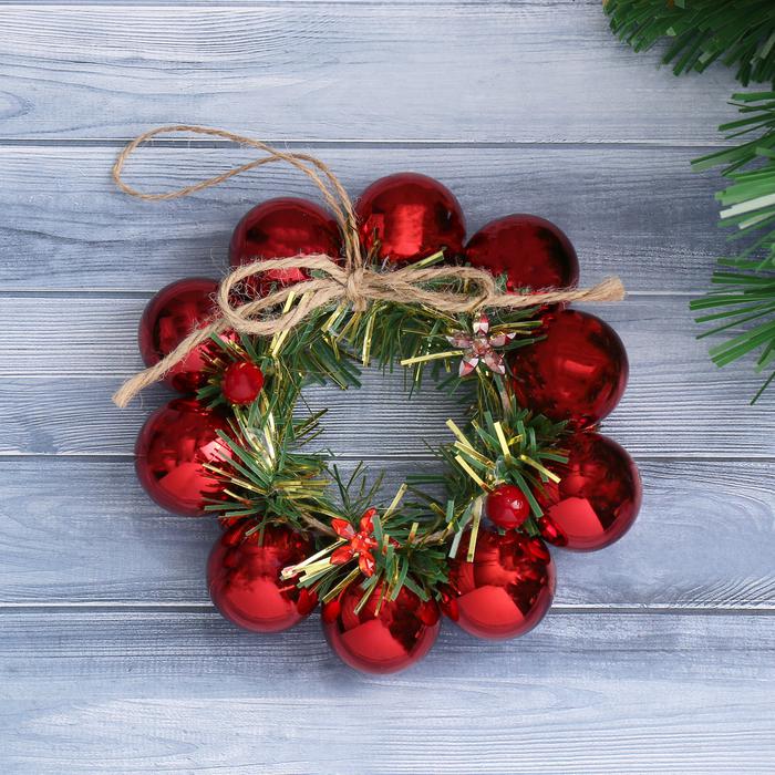 Зимнее волшебство d-11,5 см "Шарики" цветочки, Красный
Зимнее волшебство d-11,5 см "Шарики" цветочки, Красный