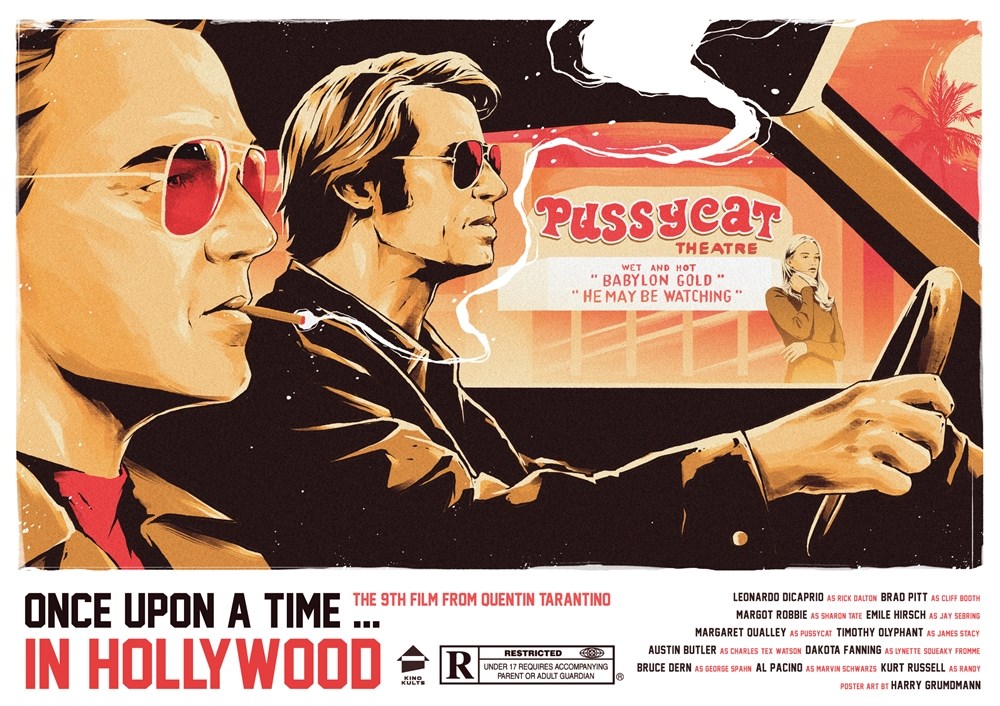 Постер к фильму "Однажды в… Голливуде" (Once Upon a Time ... in Hollywood) Квентин Таранти
Постер к фильму "Однажды в… Голливуде" (Once Upon a Time ... in Hollywood) Квентин Таранти