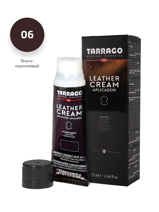 Крем для обуви Tarrago Leather cream (dark brown) Темно-коричневый 75 мл, Leather cream
Крем для обуви Tarrago Leather cream (dark brown) Темно-коричневый 75 мл, Leather cream