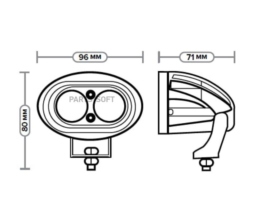Фара Дополнительная Led <<Автоэлектрика Ae20Ov-2Led-Hc>> Направленного Света,12/24V,20W,2С
Фара Дополнительная Led <<Автоэлектрика Ae20Ov-2Led-Hc>> Направленного Света,12/24V,20W,2С