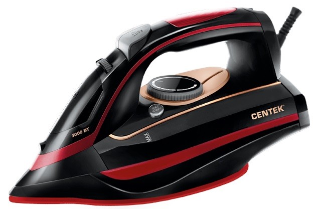 фото Утюг centek ct-2311 красный 3000 вт, 450 мл, керам. подошва nobrand