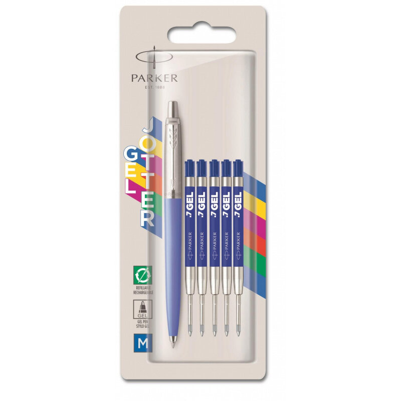 Набор пишущих принадлежностей Parker 1411667 Jotter Orig Gel Blue ручка со стерж, 1 шт.
Набор пишущих принадлежностей Parker 1411667 Jotter Orig Gel Blue ручка со стерж, 1 шт.