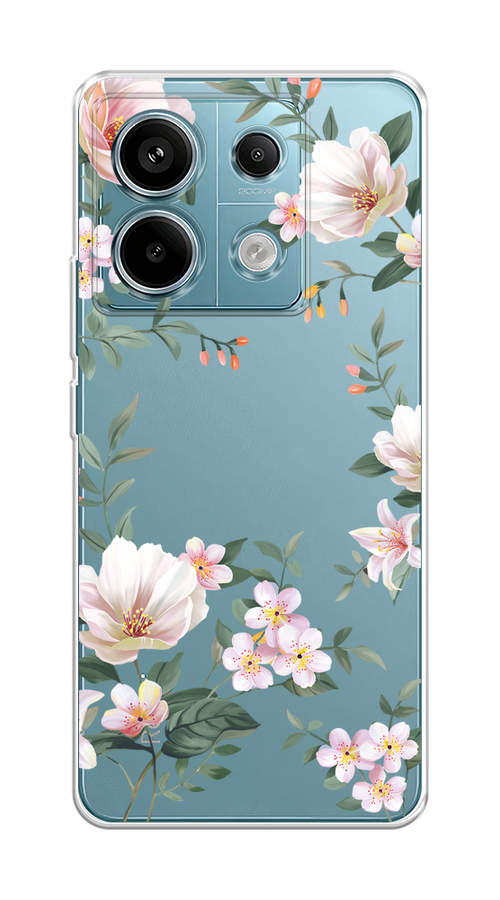 Чехол на Xiaomi Redmi Note 13 Pro 5G "Beautiful white flowers", Бежевый;зеленый, 320150-1
Чехол на Xiaomi Redmi Note 13 Pro 5G "Beautiful white flowers", Бежевый;зеленый, 320150-1