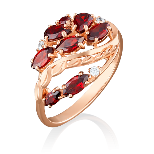 Кольцо из золота р.18 PLATINA jewelry 01-5044-00-210-1110-46, гранат/фианит, 01-5044-00-210-1110-46
Кольцо из золота р.18 PLATINA jewelry 01-5044-00-210-1110-46, гранат/фианит, 01-5044-00-210-1110-46