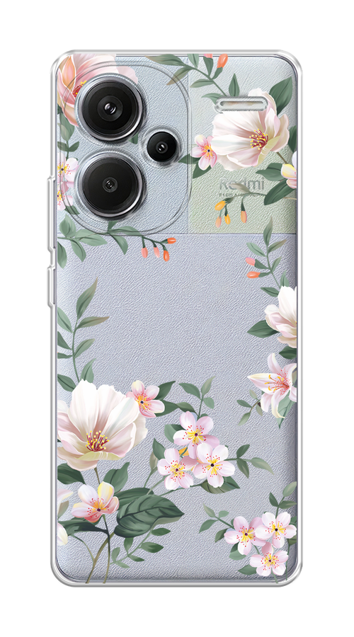 Чехол на Xiaomi Redmi Note 13 Pro+ "Beautiful white flowers", Бежевый;зеленый, 320250-1
Чехол на Xiaomi Redmi Note 13 Pro+ "Beautiful white flowers", Бежевый;зеленый, 320250-1