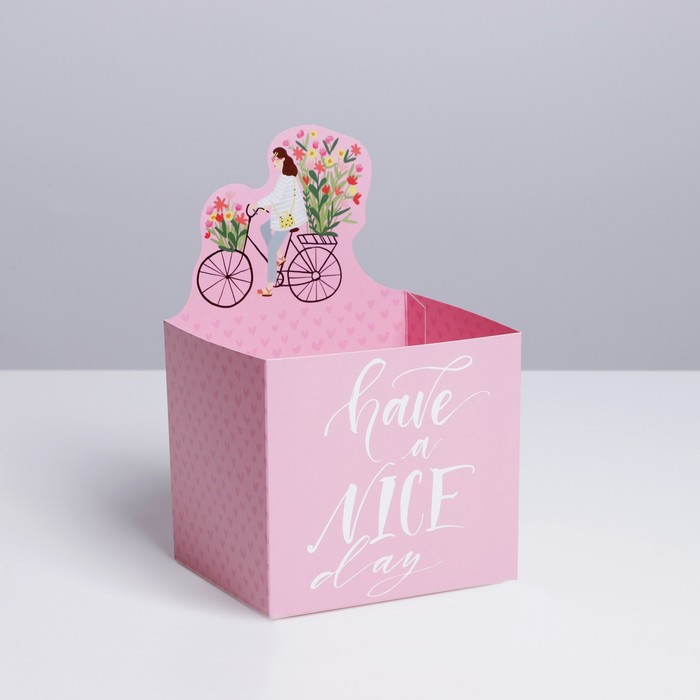 Коробки для мини букетов «HAVE A NICE DAY», 12 х 20 х 10 см, Розовый, Коллекция упаковки Girl style
Коробки для мини букетов «HAVE A NICE DAY», 12 х 20 х 10 см, Розовый, Коллекция упаковки Girl style