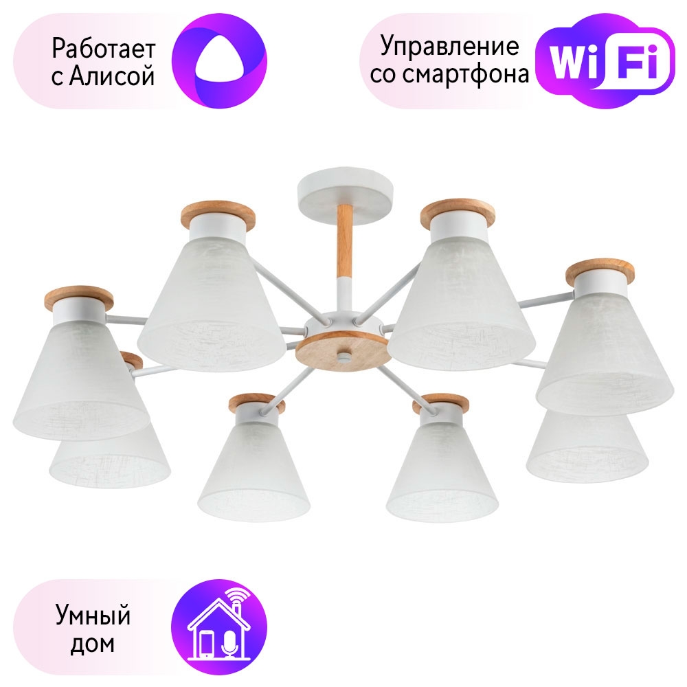 Потолочная люстра Combo Lustr A1031PL-8WH-A Arte Lamp Tyler с поддержкой Алиса
Потолочная люстра Combo Lustr A1031PL-8WH-A Arte Lamp Tyler с поддержкой Алиса