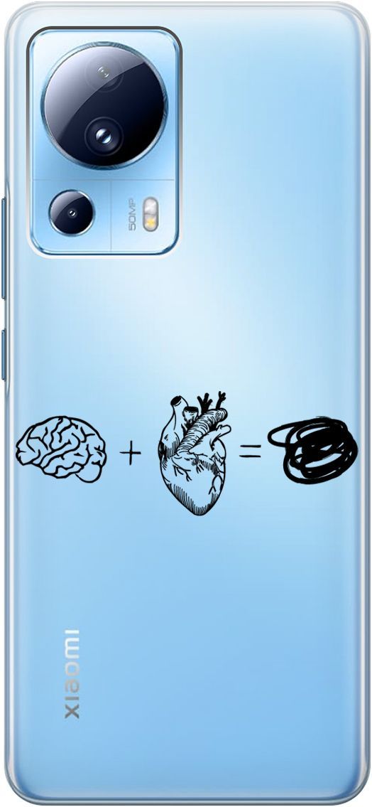Чехол на Xiaomi 13 Lite Лайт с 3D принтом "Brain Plus Heart" прозрачный, Прозрачный;черный, 158514
Чехол на Xiaomi 13 Lite Лайт с 3D принтом "Brain Plus Heart" прозрачный, Прозрачный;черный, 158514