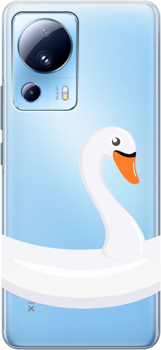 Чехол на Xiaomi 13 Lite Лайт с 3D принтом "Swan Swim Ring" прозрачный, Прозрачный;белый, 158514
Чехол на Xiaomi 13 Lite Лайт с 3D принтом "Swan Swim Ring" прозрачный, Прозрачный;белый, 158514