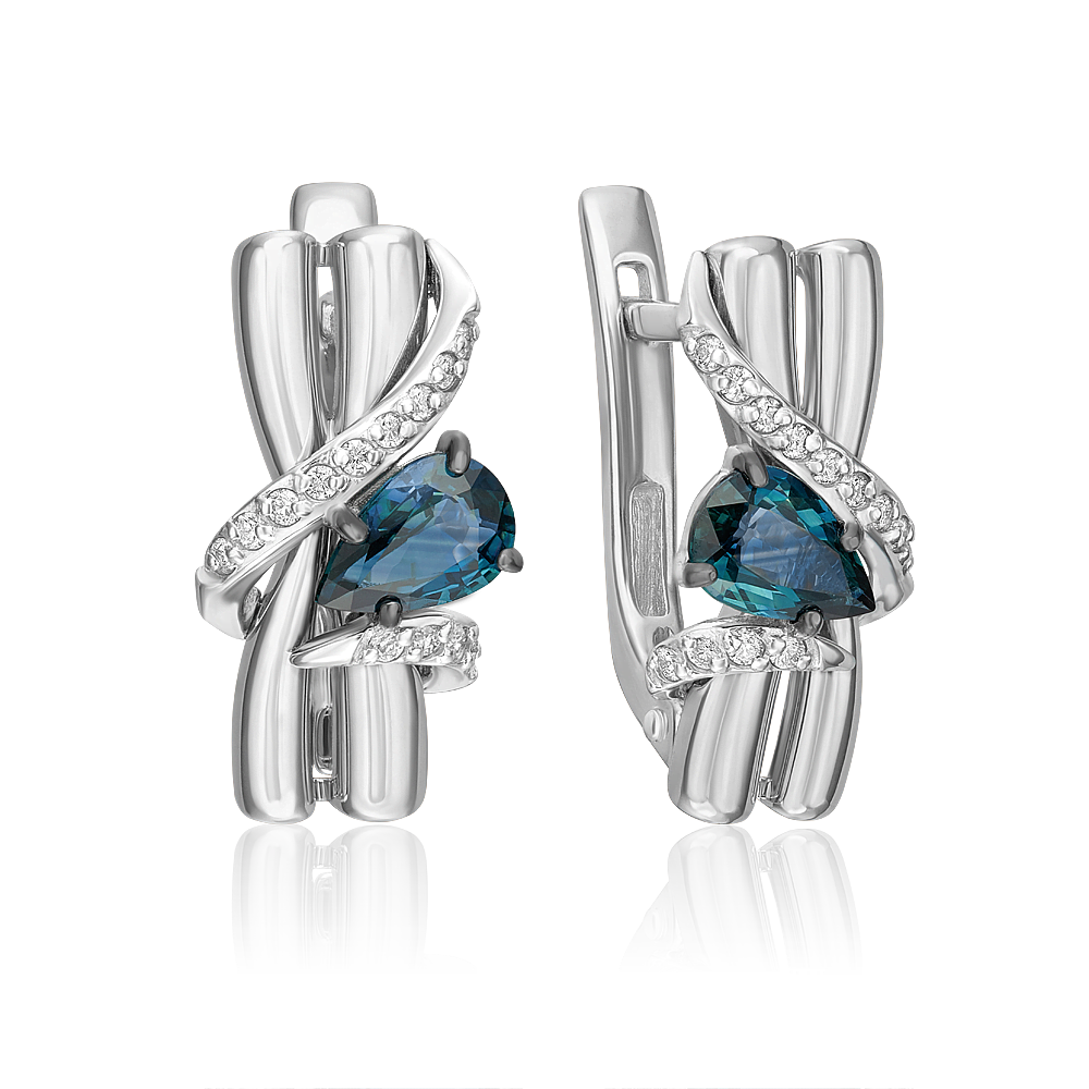 Серьги из белого золота PLATINA jewelry 02-5212-00, сапфир/бриллиант, 02-5212-00
Серьги из белого золота PLATINA jewelry 02-5212-00, сапфир/бриллиант, 02-5212-00