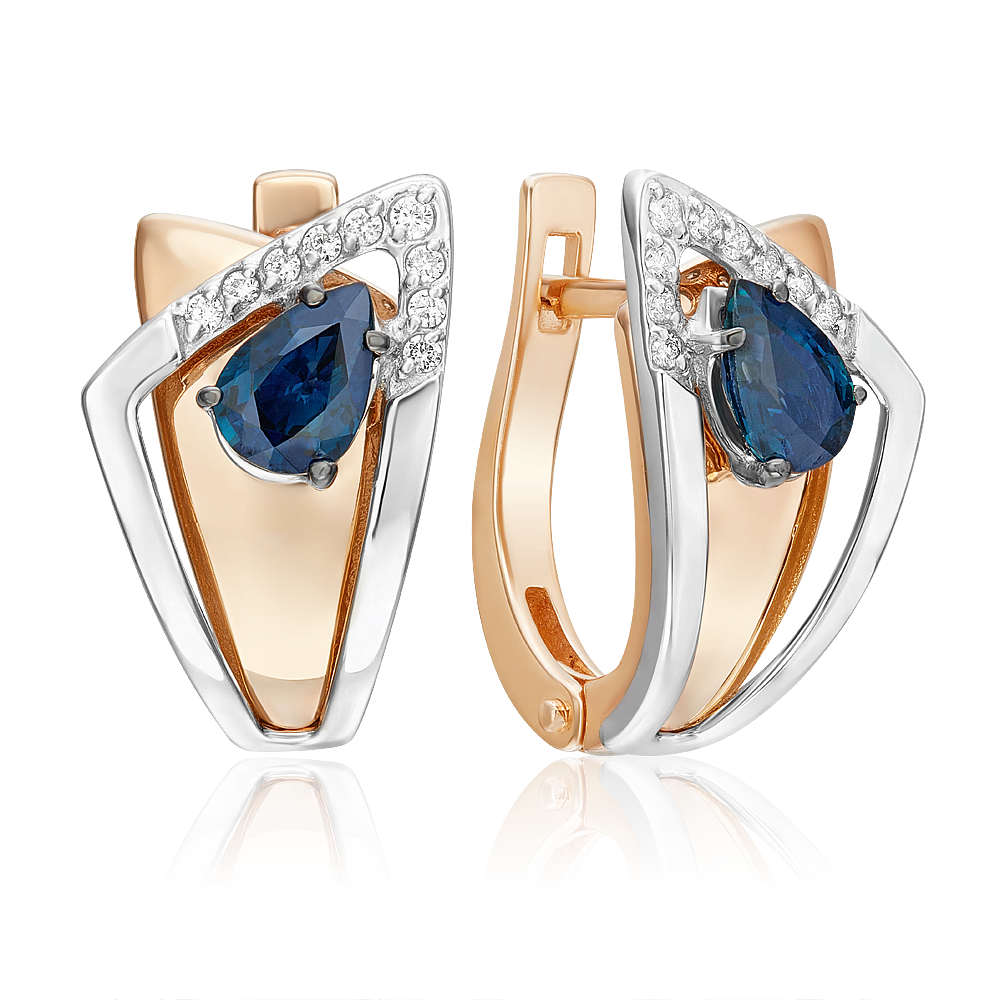 Серьги из комбинированного золоа PLATINA jewelry 02-5226-00, сапфир/бриллиант, 02-5226-00
Серьги из комбинированного золоа PLATINA jewelry 02-5226-00, сапфир/бриллиант, 02-5226-00