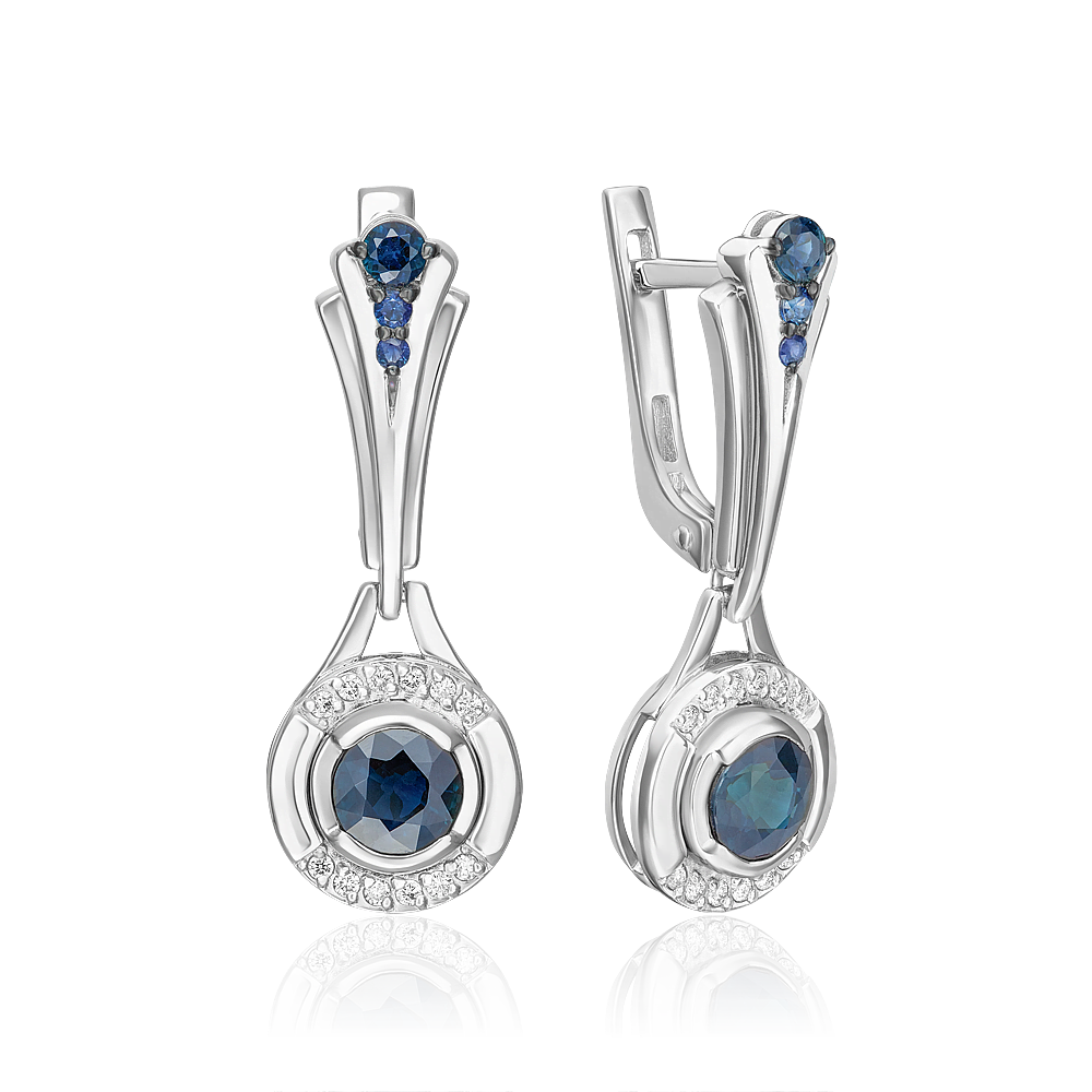 Серьги подвески из белого золота PLATINA jewelry 02-5231-00, сапфир/бриллиант, 02-5231-00
Серьги подвески из белого золота PLATINA jewelry 02-5231-00, сапфир/бриллиант, 02-5231-00
