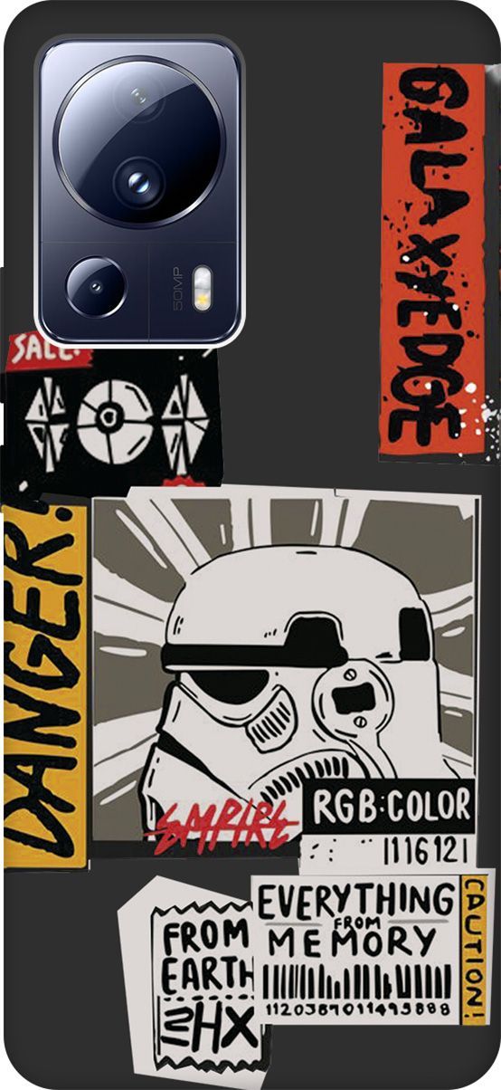 Чехол на Xiaomi 13 Lite Лайт с 3D принтом "Stormtrooper Stickers" черный, Черный;белый, 158517
Чехол на Xiaomi 13 Lite Лайт с 3D принтом "Stormtrooper Stickers" черный, Черный;белый, 158517
